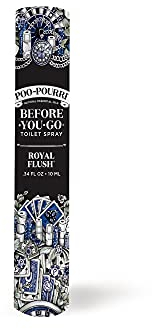 Poo-Pourri Before-You-Go Spray pour toilettes Royal Flush, format voyage 10 ml – Eucalyptus et menthe verte