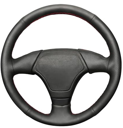 MEWANT Lenkradhülle für E36 E46 E39 (ohne Multifunktionsknopf), Schwarz