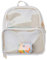 KEEPOP Ita Taschen Rucksack Mädchen Schulrucksack Niedliche Sommer Strandtasche Transparente Fenster für DIY Dekore, Nicht-gerade weiss