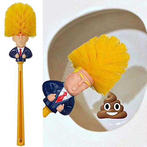 Trump Brosse pour cuvette de toilette, Donald Trump Brosse de toilette amusante pour salle de bain