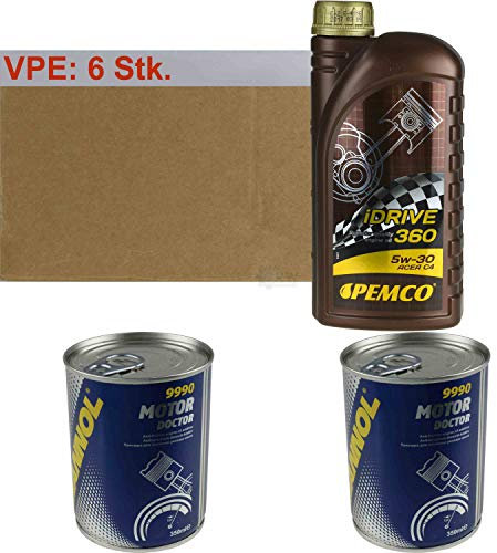 6L PEMCO iDRIVE 360 5W30 Motoröl MB 226.51/229.51 RN 0720 2xMANNOL Motor Doctor