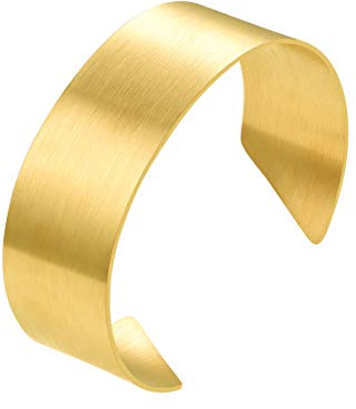 FindChic Gold Damen Cuff Armspange Frauen Cuff Armreif Einstellbarer Armband Schmuckbox für Model