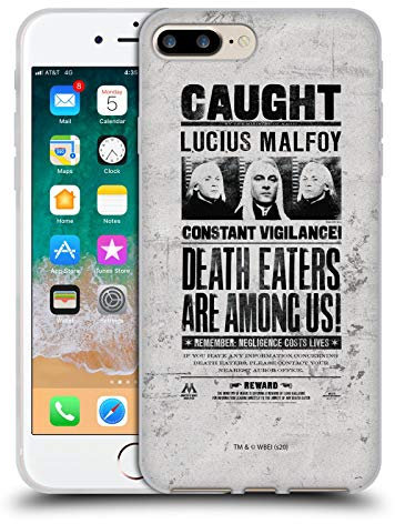 Head Case Designs Officially Licensed Harry Potter Caught Lucius Malfoy Deathly Hallows XV Soft Gel Case Compatible With Apple iPhone 7 Plus/iPhone 8 Plus