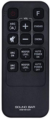 VINABTY AKB74815341 Mando a Distancia para LG el Sistema de Barra de Sonido SH3 SH3B DSH4B