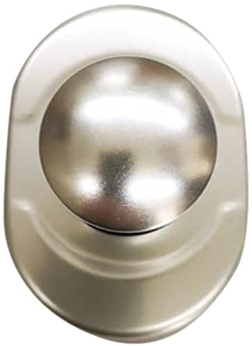 Effedielle® Kit limitador de apertura de repuesto (NEW CRETA) para puerta blindada de seguridad ATRA-DIERRE Mostrina+pomolino completo con insertos de fijación para 1 puerta acabado plateado F1