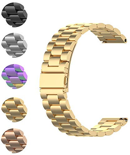 Cinturino di ricambio compatibile con Michael Kors Access Gen 5 Bradshaw/Lexington, cinturino di ricambio in solido acciaio inossidabile per MK Access Gen 5 Lexington (20 mm)/Bradshaw (22 mm), 22mm