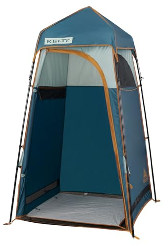 Kelty Discovery H2GO Privacy Shelter, Campsite Shower and Changing Shelter, Zippered Entry, Steel Pole Frame, Freestanding (Iceberg Green)