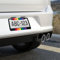 Regenbogen-Flagge, Metall-Kennzeichenrahmen, Auto-Tag-Halterung, 2 Löcher, Kennzeichenabdeckungen, Halterungen, Rahmen