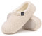 RockDove Chausson d'Intérieur Fermé en Polaire Teddy pour Femme, 39.5 EU, Blanc