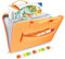 Tasche für Tiptoi Stift, und für 1-5 Tiptoi Bücher, Transporttasche für TipToi Starterset, Kinder Elektronisches Spielzeug Organizer, Orange, Geburtstagsgeschenk für Mädchen ab 3 Jahren