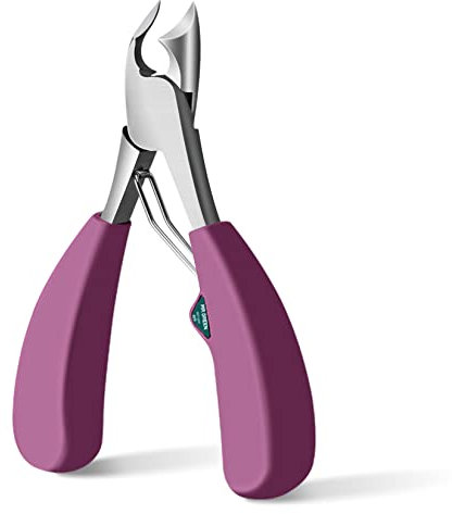 MR.GREEN Toenail Clipper Stainless Steel Ingrown Nail Cutter Good at Cutting Thick and Hard Nails Pedicure Tools (Purple)