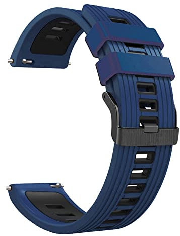 BANDKIT Bracelet en silicone respirant pour montre connectée Suunto 9 Peak Sport Smart Watch YAMAY SW022 22 mm, For YAMAY SW022, Agate