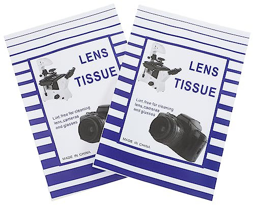 ULTECHNOVO 100pcs Lens Cleaning Paper Lens Tissues for Camera Microscopes Glasses