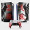 PS5 Samurai Sticker, Playstation 5 Gaming Sticker, Consola y Mando, Disco Edición Estándar, Shinobi Skin (2 Mandos)