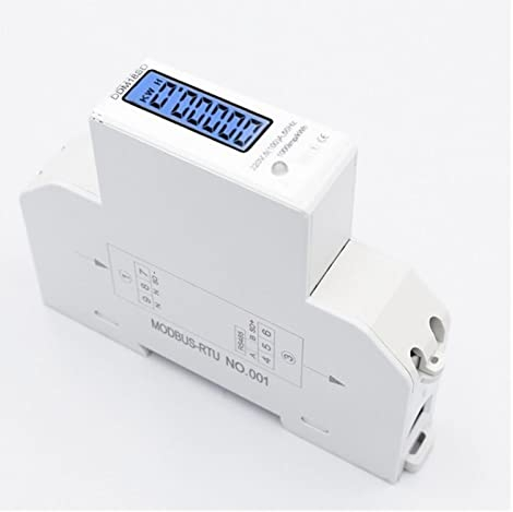 OUTFYT 5 (100 A) Einphasige DIN-Schiene RS485 Modbus-RTU Stromverbrauch Energie KWh Wattzähler Energiezähler Timing- und Überlastschutz