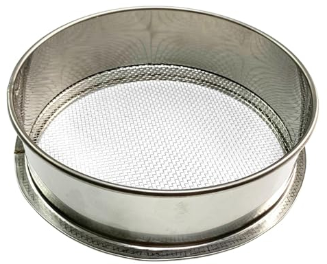 Lyricalist Garden Soil Sieve - Fine Mesh Strainer, Wire Mesh Strainer | Small Handheld Soil Sieve, BPA Free, Metal, 20CM
