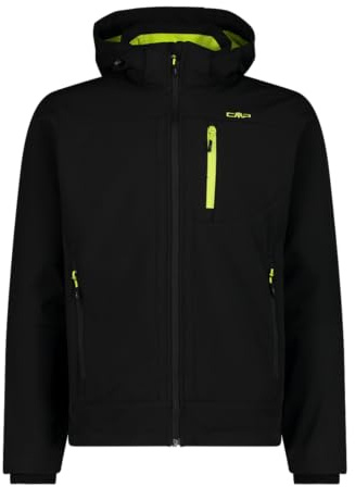 CMP MAN Jacket Zip Hood Nero-Acido - 56