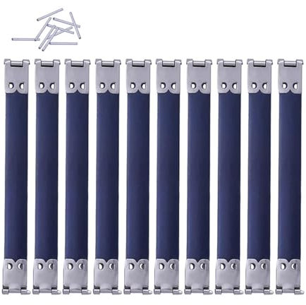 10 cierres internos de metal con cierre flexible, bisagras de marco con clip de resorte, accesorios para manualidades (8 cm)