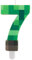 Yiran TNT Velas Numbe 7 cumpleaños, Pixel Green Number 7, velas de cumpleaños de Pixel Gaming para niños y niñas, suministros de fiesta temática de