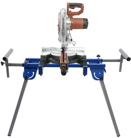 Kappzugsäge Arbeitstisch Maschinenuntergestell Verstellbares Design Traglast max. 150kg Untergestell Kappsäge für 7-14 Zoll Kappsägen Gehrungssägen Verbundgattersägen 200x37x87cm