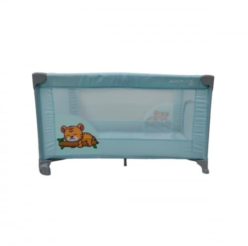 Mobiclinic®, Reisebett, Tragetasche, 2 in 1, Ultrakompakt faltbar, Herausnehmbare matratze, Mofli, Bis zu 15kg, Atmungsaktives gewebe, Seiteneingang mit reißverschluss, Baby laufstall (himmelblau)