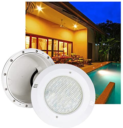 WZYDYDY Par56 Pool Einbaustrahler mit Wasserdichter Gehäusenische, LED Poolbeleuchtung Wasserdicht IP68, für Betonschwimmbecken mit Folienauskleidung(Warmweiß,12W)