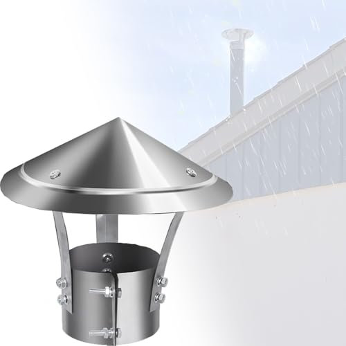 Generisch Stainless Steel Conical Chimney Cap for Chiminea Chiminea Chiminea Protection for Outdoor Fireplace (8