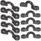 Milisten 10 Stück Boot-Rigging-Kit Plane Surfbrett Bungee faltbar Gestell kanu zubehör Kayak Accessories Bootsbefestigung Bootszubehör Deckschlaufen binden Kajak-Segel-Set Pad Auge Nylon