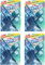 AIdi-W5 | Colour Active - Toilet Rim Blocks - Ocean - Prevents Limescale 2 per Pack ×4 [FOUR PACK]