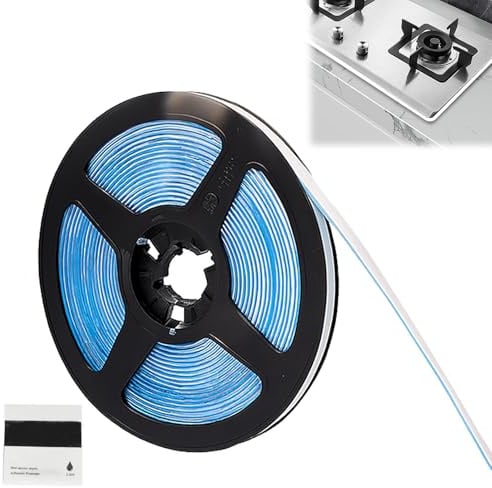 1 PCS 6M Self Adhesive Bathroom Sealant Tape, Waterproof Caulk Tape, Bath Sealant Strip Self Adhesive for Kitchen Wall Tile Gap, Sink, Toilet, Bathtub, Floor Edge, and Corner Trim Strip (White)