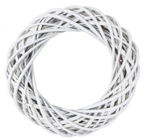 Weißer Weidenkranz Ø 25 cm – Handgefertigter Deko-Kranz aus geflochtener Weide – Natürliche Basis für DIY, Türkränze, saisonale Arrangements & Wohndekoration