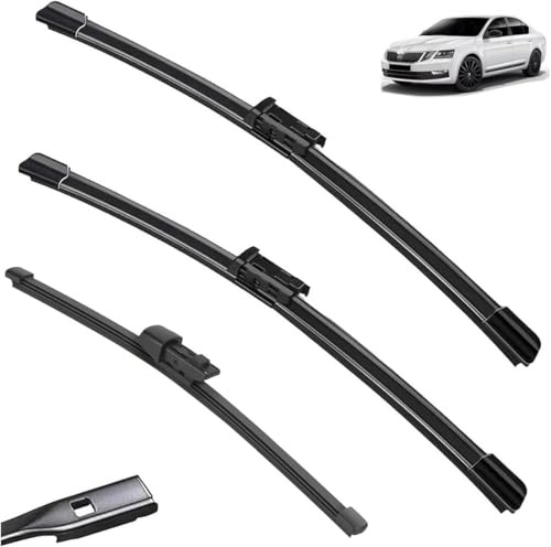 Fufizu Auto Windschutzscheibe Scheibenwischer Set für Skoda Octavia 5E A7 Estate 2013-2018 24in+19in+14in, Windschutzscheibe Wischblatt Wischerblätter Scheibenwischero Zubehör
