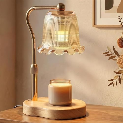 Nimesh Candle Warmer Lamp with Timer & Dimmer, Birthday Gifts for Women | Wax Melt Lamp with Timer & Dimmer, House Warming Presents, Modern Home Decor, Gift for Her,with 2 Bulbs