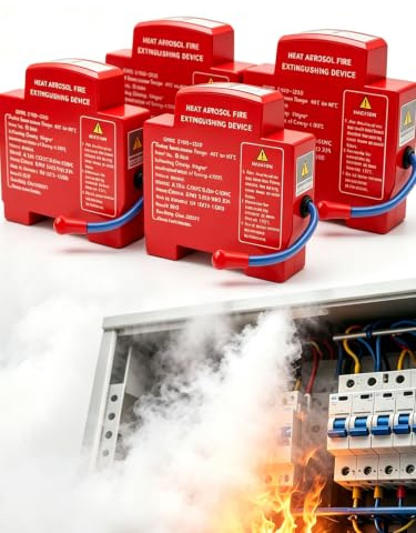 Extintor Cuadro Electrico，4Pcs | Dispositivo AutomáTico de ExtincióN de Incendios Por Aerosol para Panel EléCtrico, Armarios EléCtricos E Industriales TambiéN
