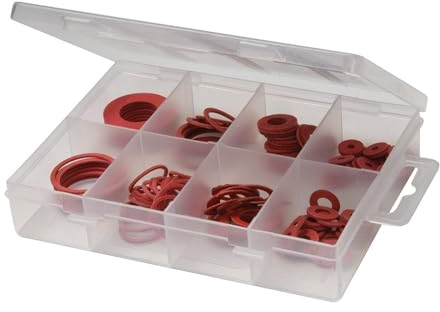 Fixman 871854 Confezione 110 Pezzi di Rondelle in Fibra, Multicolore
