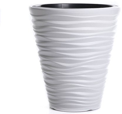 Pflanztopf Blumentopf Pflanzkübel Blumenkübel Massiv Sand 3 Größen 5 Farben NEUHEIT! von rg-vertrieb (350 Weiß)