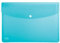 ELBA Urban Brieftaschen A5, aus Kunststoff, transparent, blau, 5er Pack