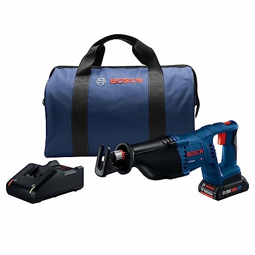 Bosch Power Tools Reciprocating Saw Kit - CRS180-B15 18V D-Handle Saw w/ (1) 4.0 Ah CORE Battery
