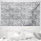 ABAKUHAUS Paisley Wandteppich, Digitales persisches Blatt, aus Weiches Mikrofaser Stoff Für das Wohn und Schlafzimmer, 230 x 140 cm, Weiß und Grau