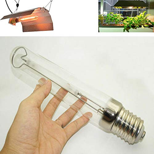 E40 - Lampada ad alogenuri metallici da 400 Watt MH Grow Light HPS Son T Lampada da coltivazione al sodio tubolare ad alta pressione per proiettori, luci Hi-Bay ECC, Lumen, Fioritura, Vetro
