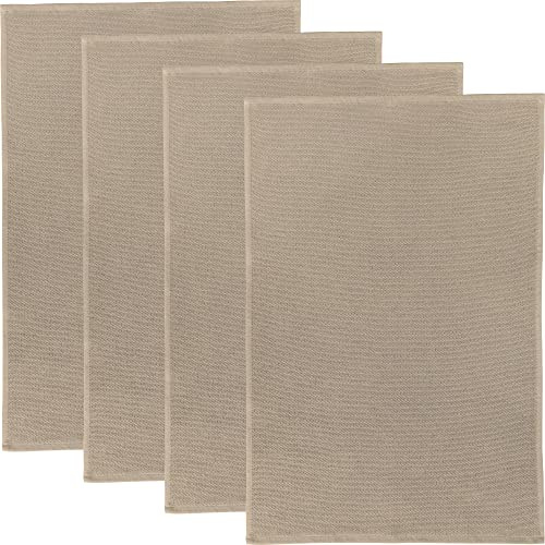 Erwin Müller Reinigungstuch, Putztuch, Multifunktionstuch 4er-Pack beige Größe 50x70 cm - saugstark, zum Putzen oder Staubwischen, robust und langlebig, mit Frottierseite