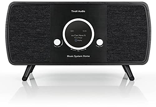 Tivoli Audio Music System Home Gen 2 DAB+ / UKW/WLAN/Bluetooth All-in-one System (Schwarz/Schwarz)