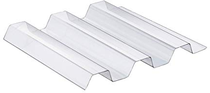 Ondex®HR PVC Profilplatten Trapez 70/18 farblos 1095mm(B) x 2500mm(L) 100% Hagelsicher!