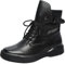 Jamron Donna Stivaletti in Morbidi Vera Pelle con Cerniera Stivali Chukka con Fodera in Pelle Nero EU38.5