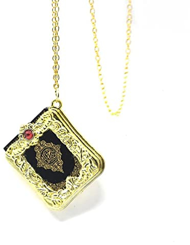 WE-HYTRE Islamische Goldfarbe Halskette für Mama Vintage Halskette Surah Muslim Koran Heilige islamische Modeschmuck religiöser Schmuck für Frauen Männer