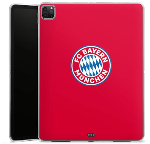 DeinDesign Silikon Hülle kompatibel mit Apple iPad Pro 12.9 (2020) Case Tablet Hülle FC Bayern München FCB Logo