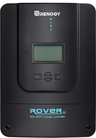 Renogy 60A MPPT Laderegler, 12/24/36/48 V Solarladeregler Solarmodul Solarpanel Solar-Laderegler mit LCD-Bildschirm, für AGM, Gel und Lithium Batterien