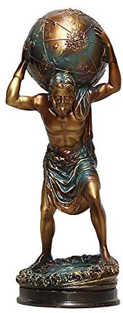 YTOOZ Atlas-Skulptur, Herkules-Statue, Modellharz, Kunsthandwerk, Mythologie, griechische Kunst, Klassische Sammlung, Retro-Geschenk