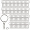 Redamancy Schlüsselringe, 140 Stück Schlüsselanhänger Ringe, 70 Stück 25mm Schlüsselanhänger mit kette und 70 stück offene binderinge, für DIY Craft Making Schmuck Schlüsselanhänger Zubehör (Silber)