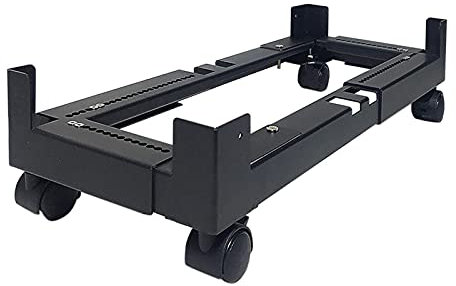TOMYEUS CPU Stand Portable CPU Holde PC Holder Cart,Adjustable Mobile Cart Holder,PC Tower Holer with Locking Caster Wheel from 5.9 to 9.4 Inches,for Most PC Mobile CPU Stand